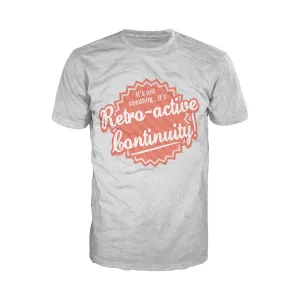 US Brand X Sci Funk Retcon Colour Official Men's T-Shirt (Heather Grey)