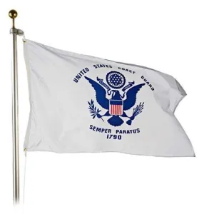 U.S Coast Guard Flag With Grommets 3 X 5 Feet