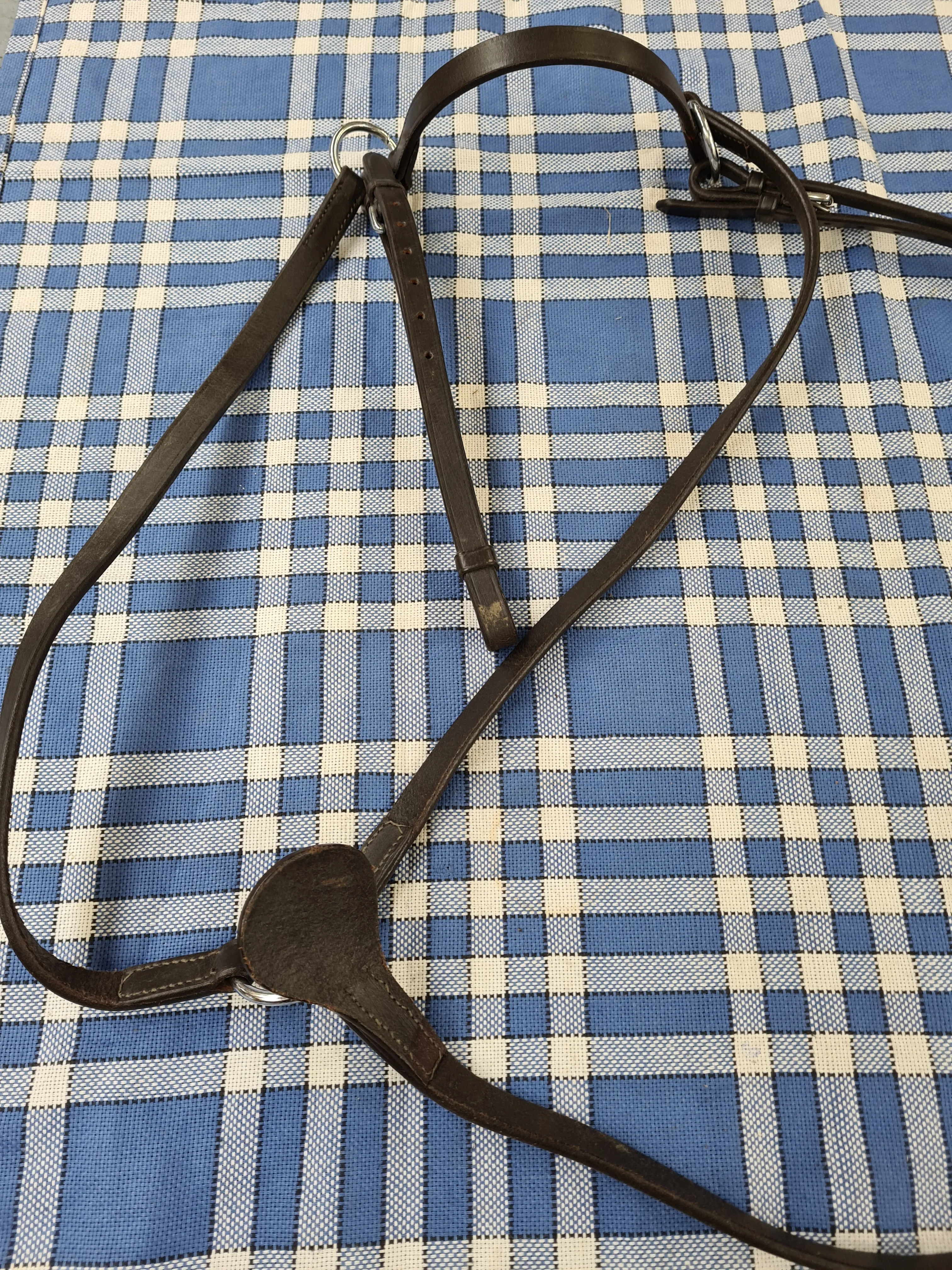 Used brown leather full size breastplate FREE POSTAGE🟢
