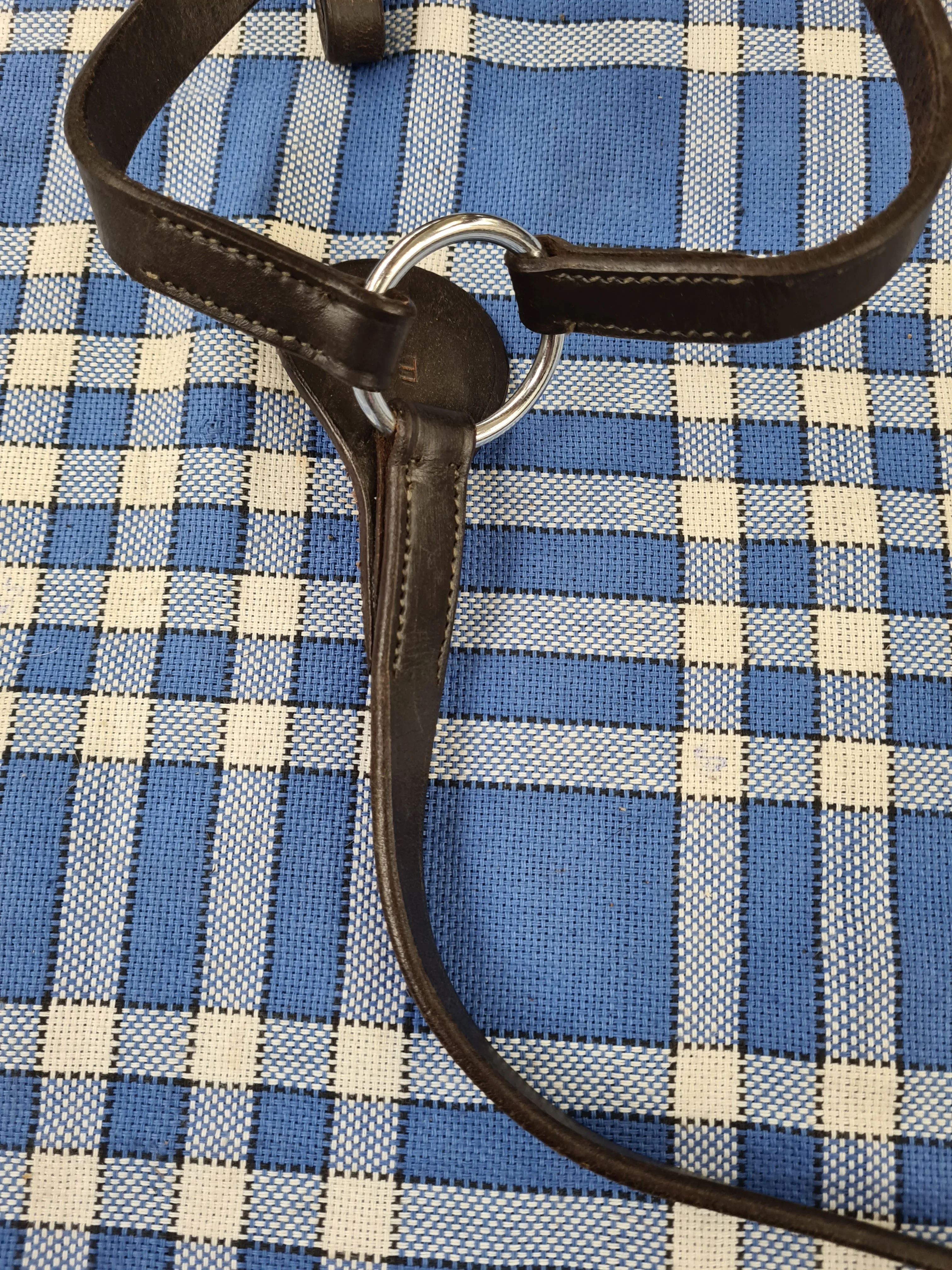 Used brown leather full size breastplate FREE POSTAGE🟢