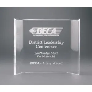 Value Acrylic Crescent Award