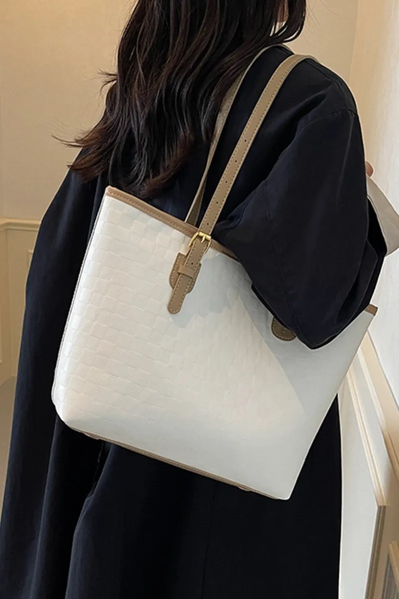 Vegan Leather Large Tote