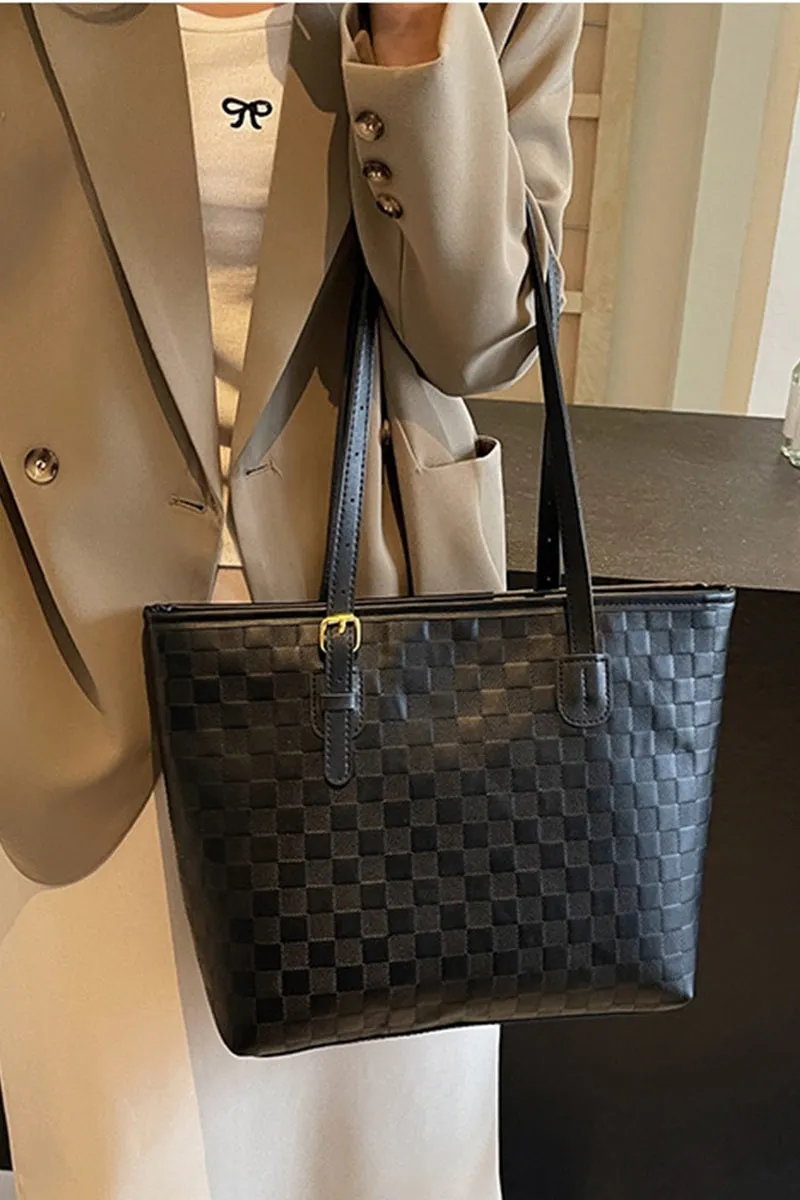 Vegan Leather Large Tote