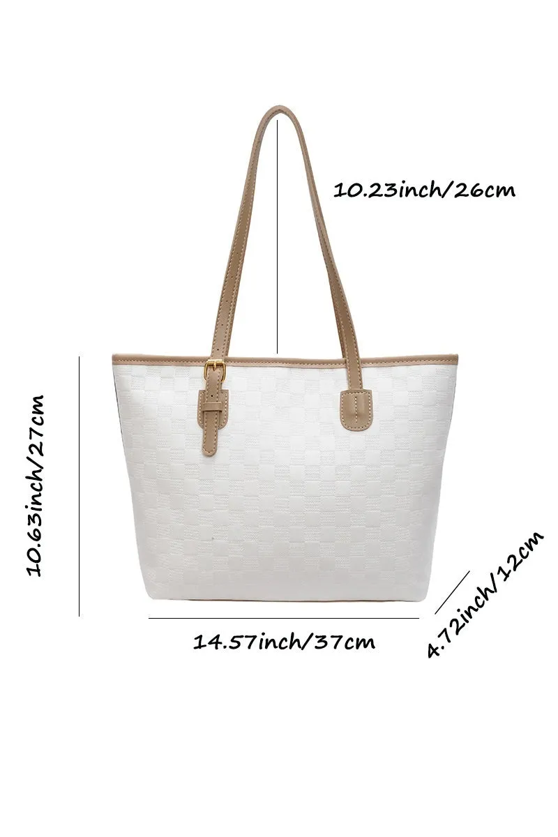 Vegan Leather Large Tote
