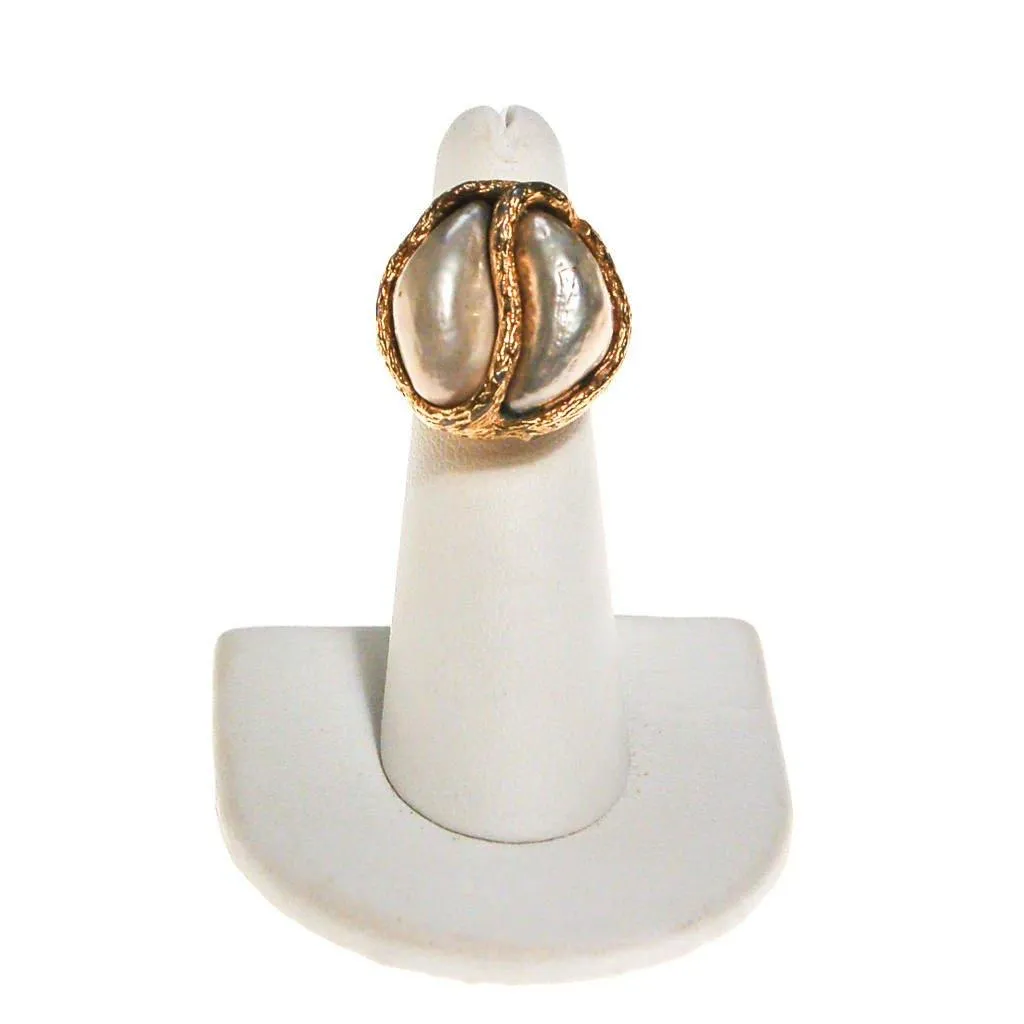 Vendome Swirled Pearl Statement Ring
