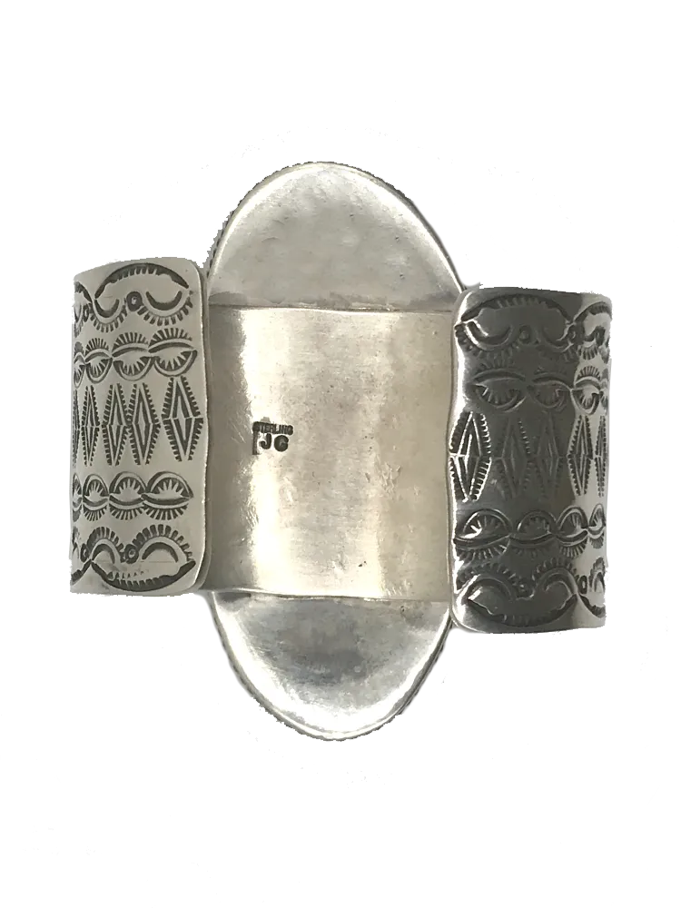 Very Tall Turquoise Stone Statement Cuff