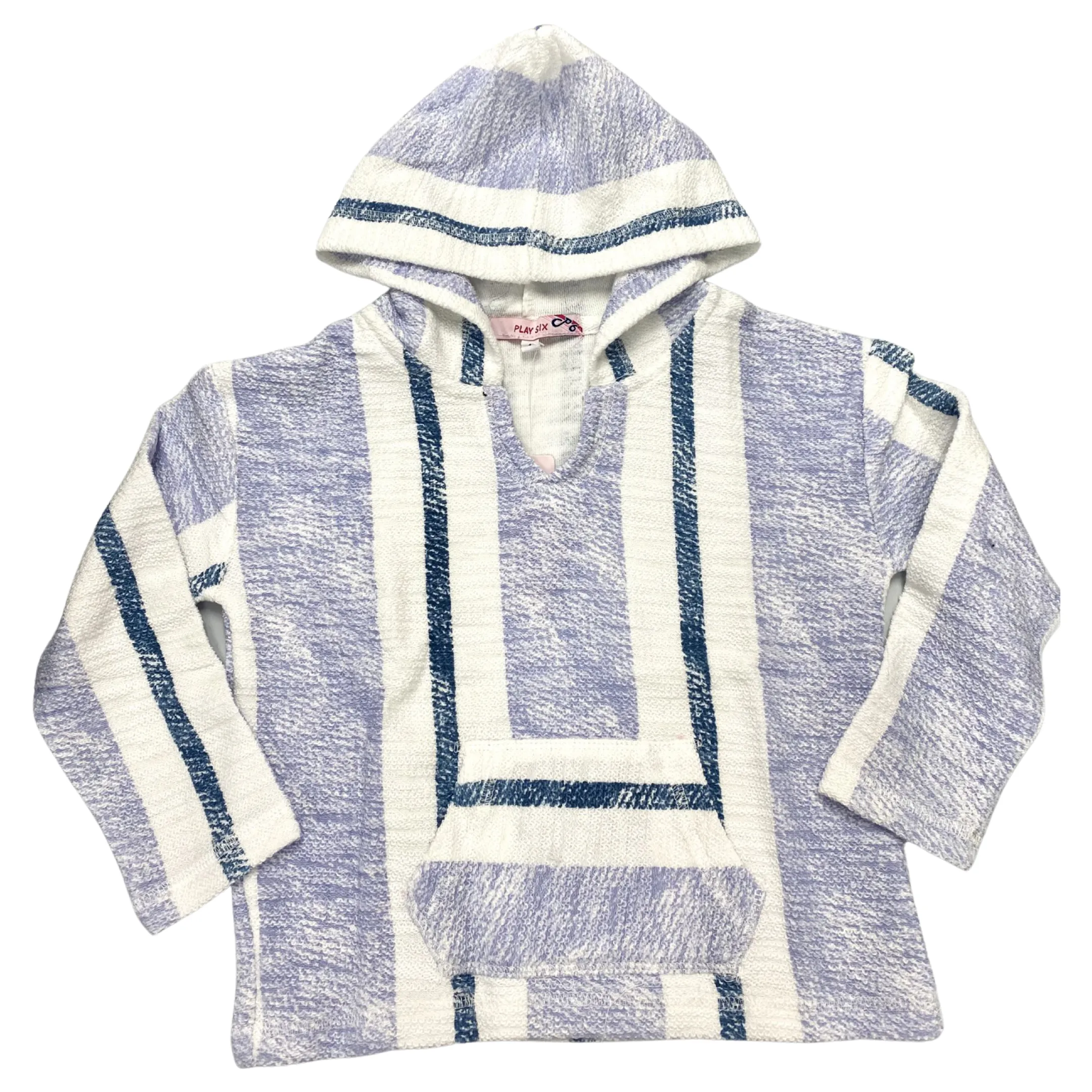 Vintage Havana / Play Six Lagoon Printed Stripe Boxy Hoodie