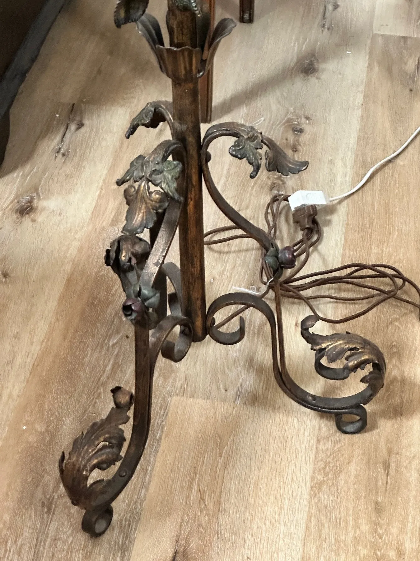 Vintage Italian Tole Floor Lamp