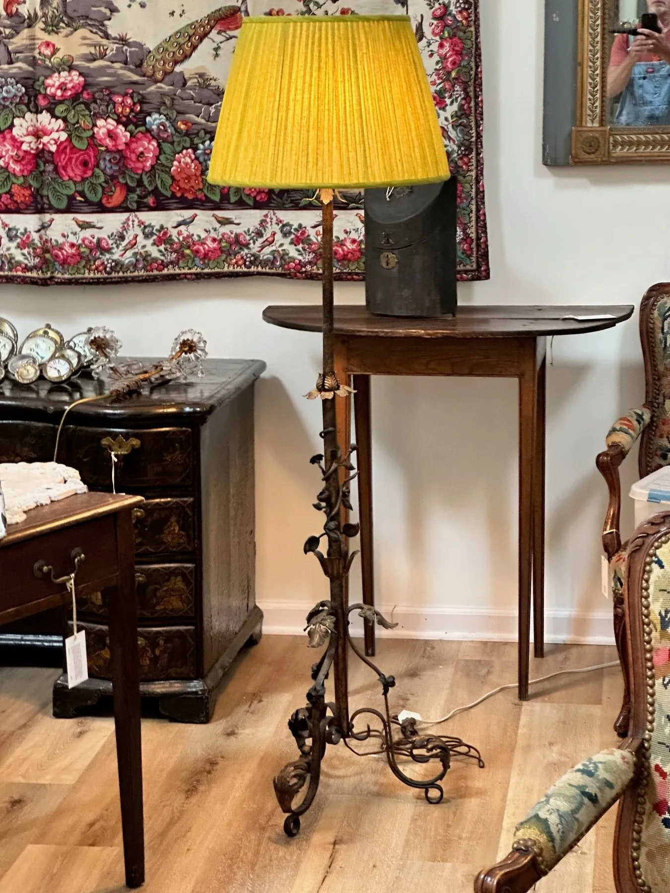 Vintage Italian Tole Floor Lamp