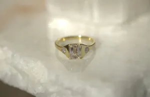 Vintage Trinity Stone Ring