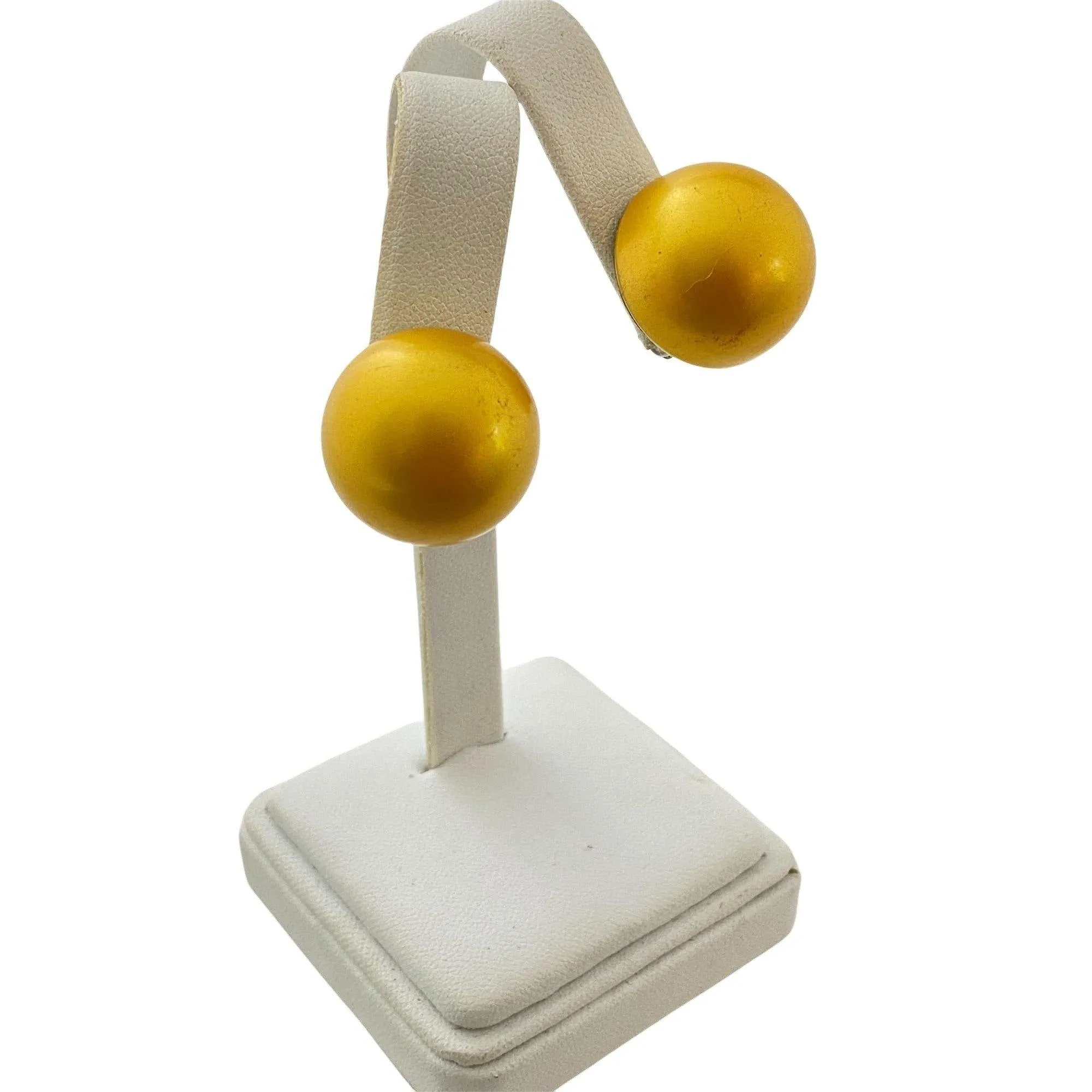 Vintage Yellow Statement Earrings