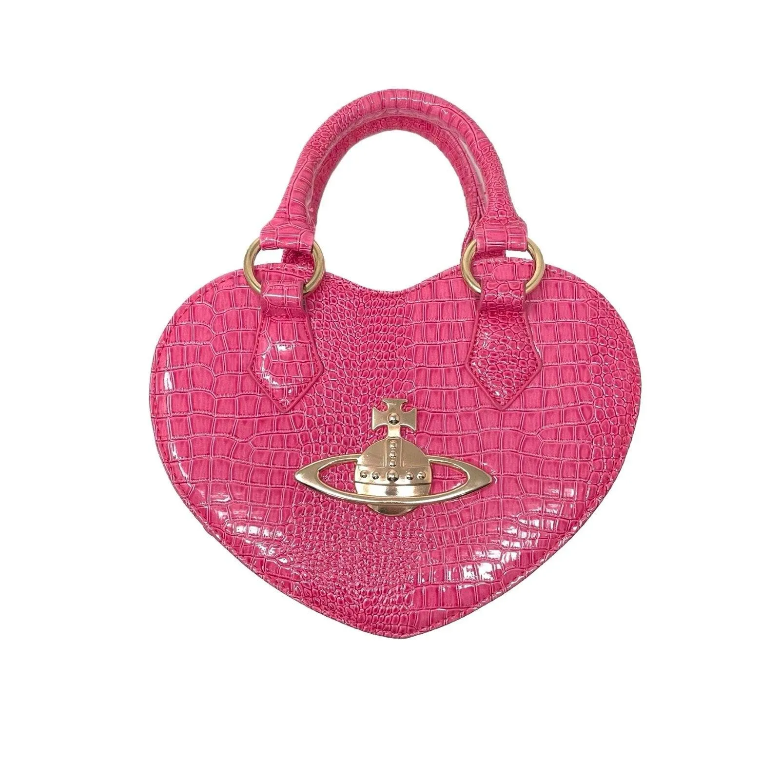 Vivienne Westwood Hot Pink Heart Bag