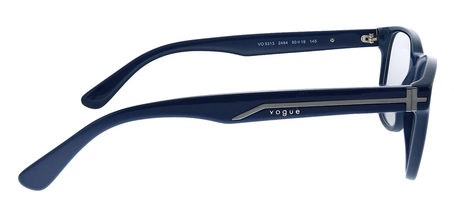 Vogue Eyewear VO 5313 2484 Square Plastic Blue Eyeglasses with Demo Lens