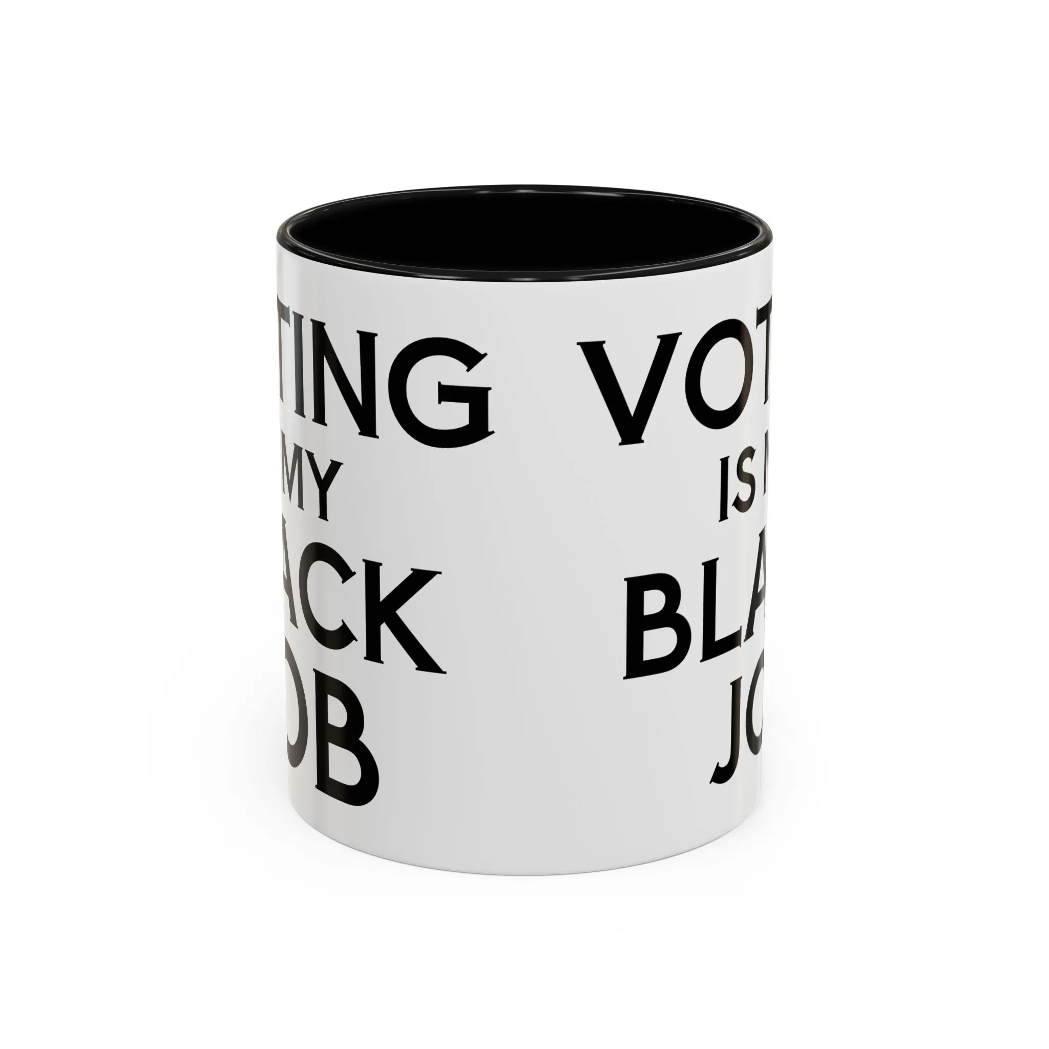 Voting is my Black Job Mug