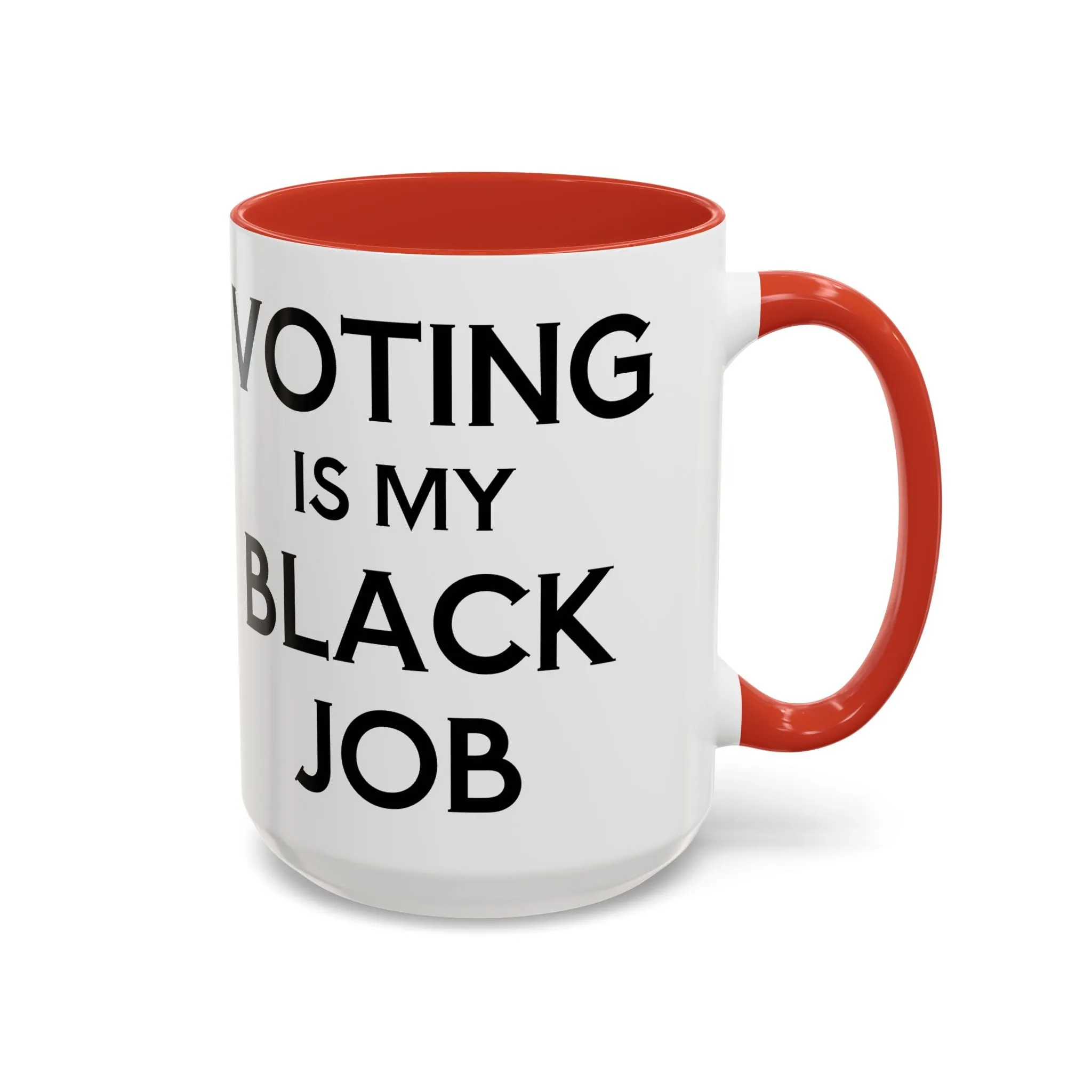Voting is my Black Job Mug