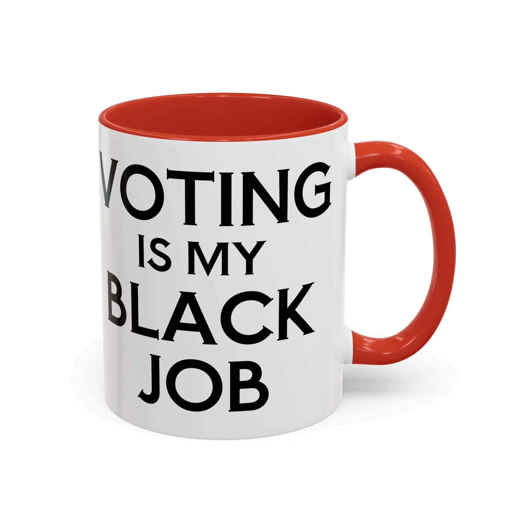 Voting is my Black Job Mug