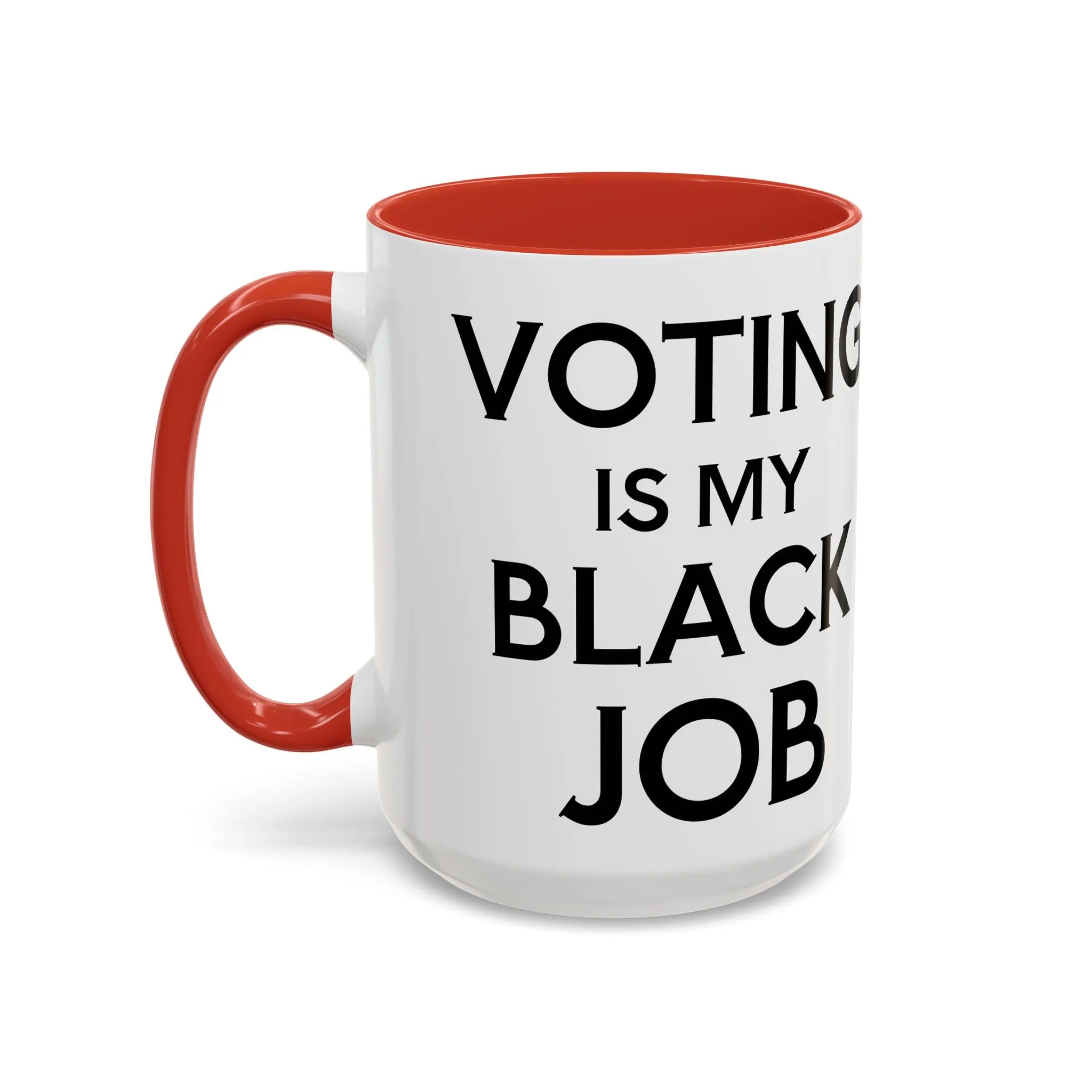 Voting is my Black Job Mug