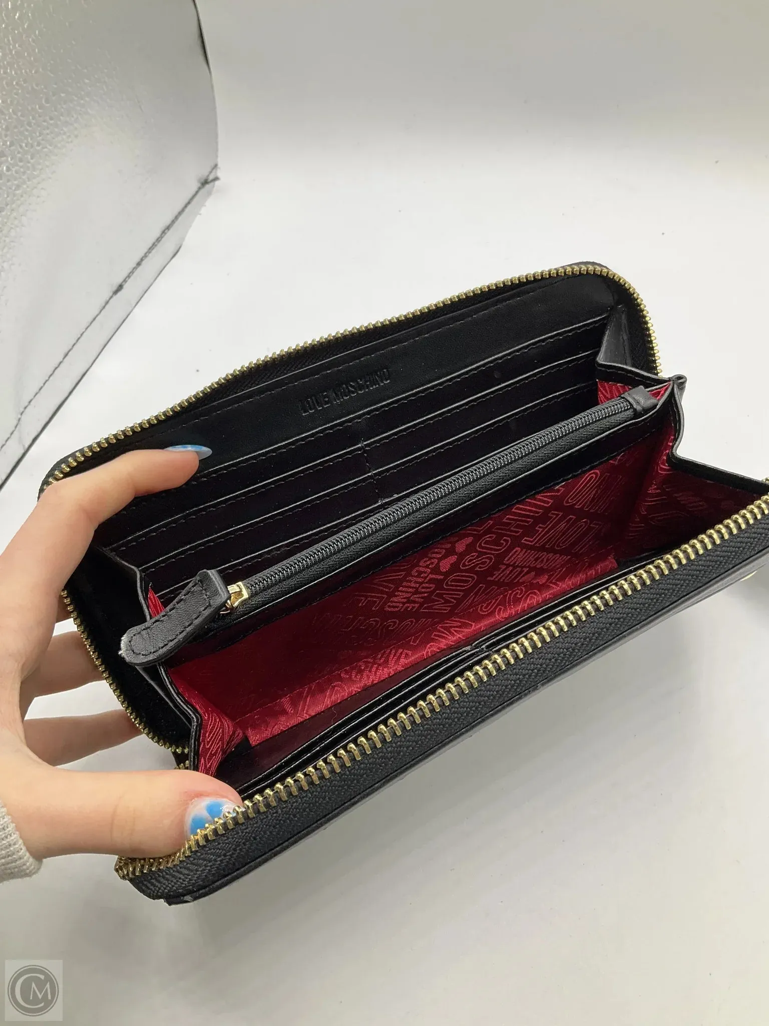 Wallet By Love Moschino, Size: Medium