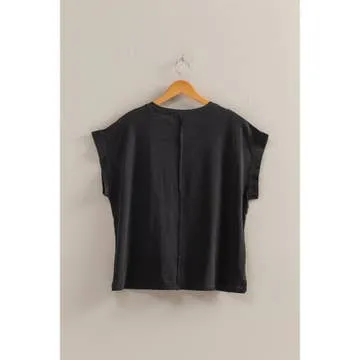 Washed Boxy Crop Tee