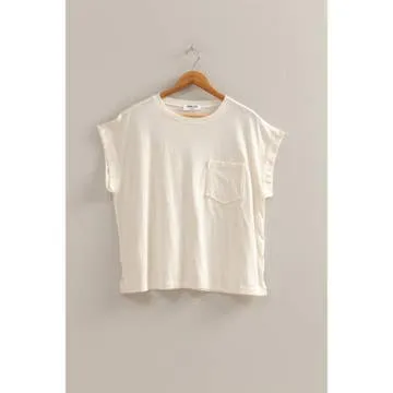 Washed Boxy Crop Tee