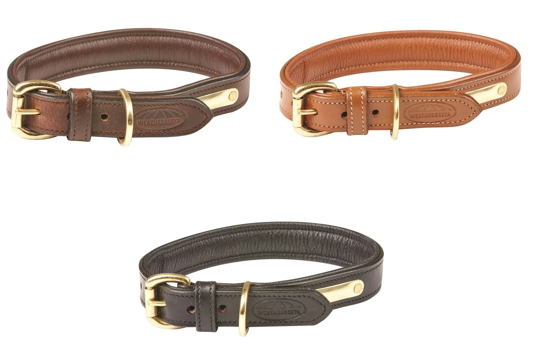 Weatherbeeta Padded Leather Dog Collar