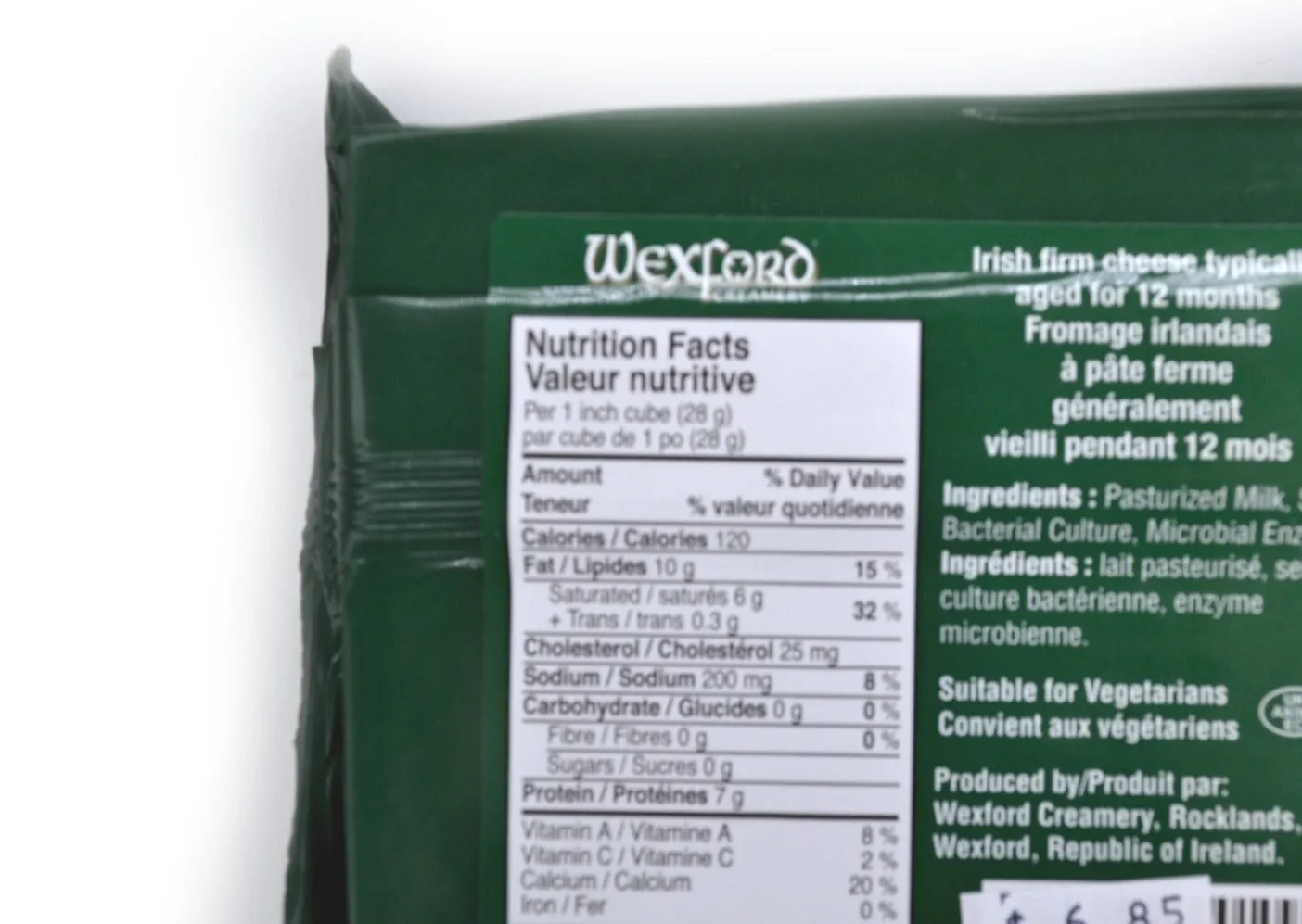 Wexford Irish Cheddar Cheese - 200g