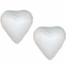 White Chocolate Foil Hearts 10LB Bulk