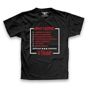 Why I Voted For Trump Premium T-Shirt