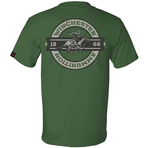 Winchester Legend - Rider Crest Banner - Short Sleeve T-Shirt - Made in USA