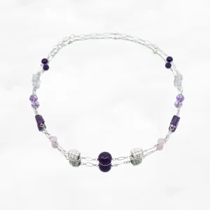 Winter Theme Amethyst Necklace
