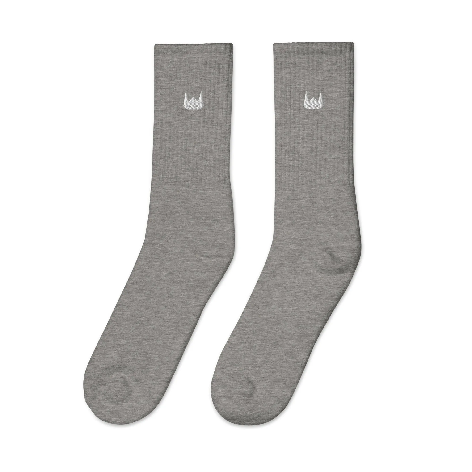WOLFPACK UNLTD EMBROIDERED SOCKS | WHITE LOGO