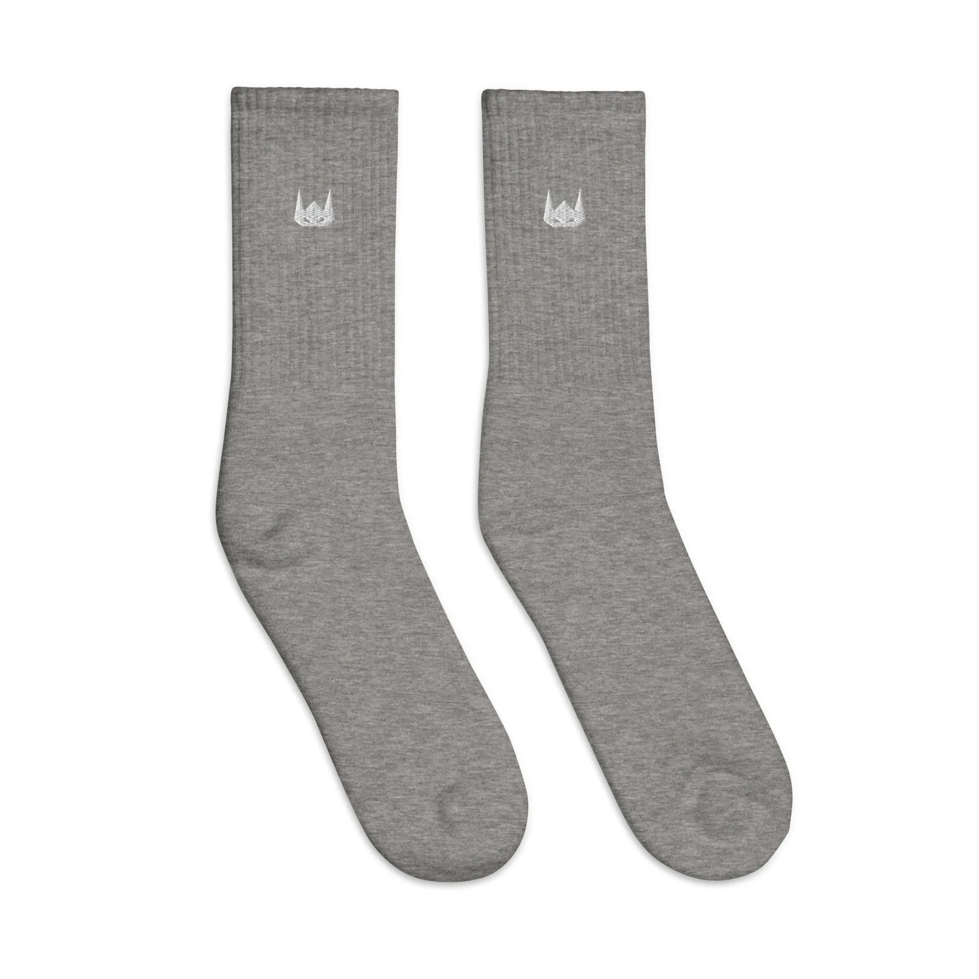 WOLFPACK UNLTD EMBROIDERED SOCKS | WHITE LOGO