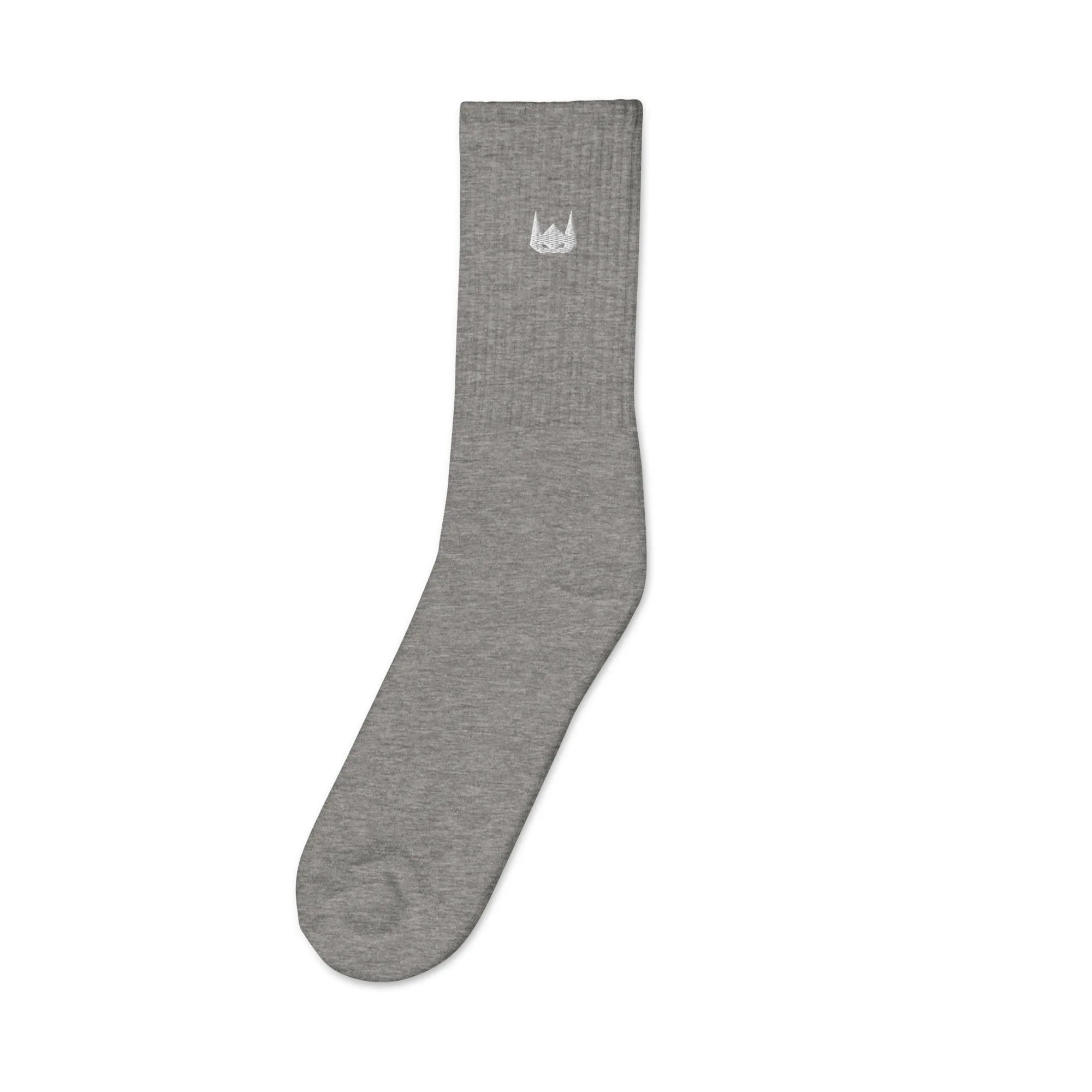 WOLFPACK UNLTD EMBROIDERED SOCKS | WHITE LOGO