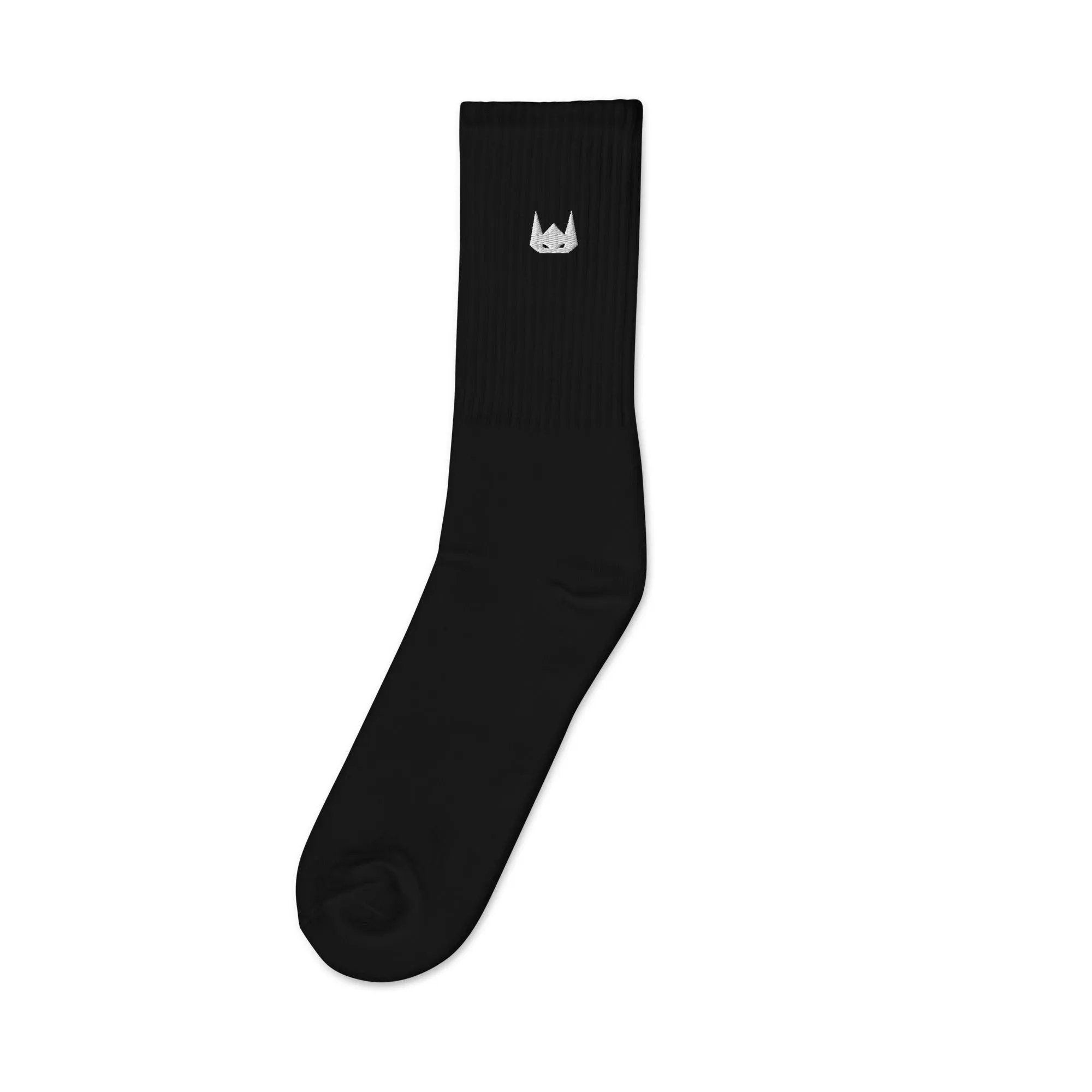WOLFPACK UNLTD EMBROIDERED SOCKS | WHITE LOGO