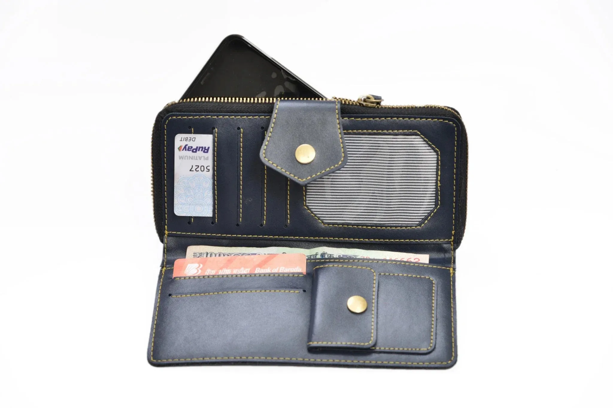Women's Combo : Premium Lady Wallet & Chained Sling Bag - Royal blue