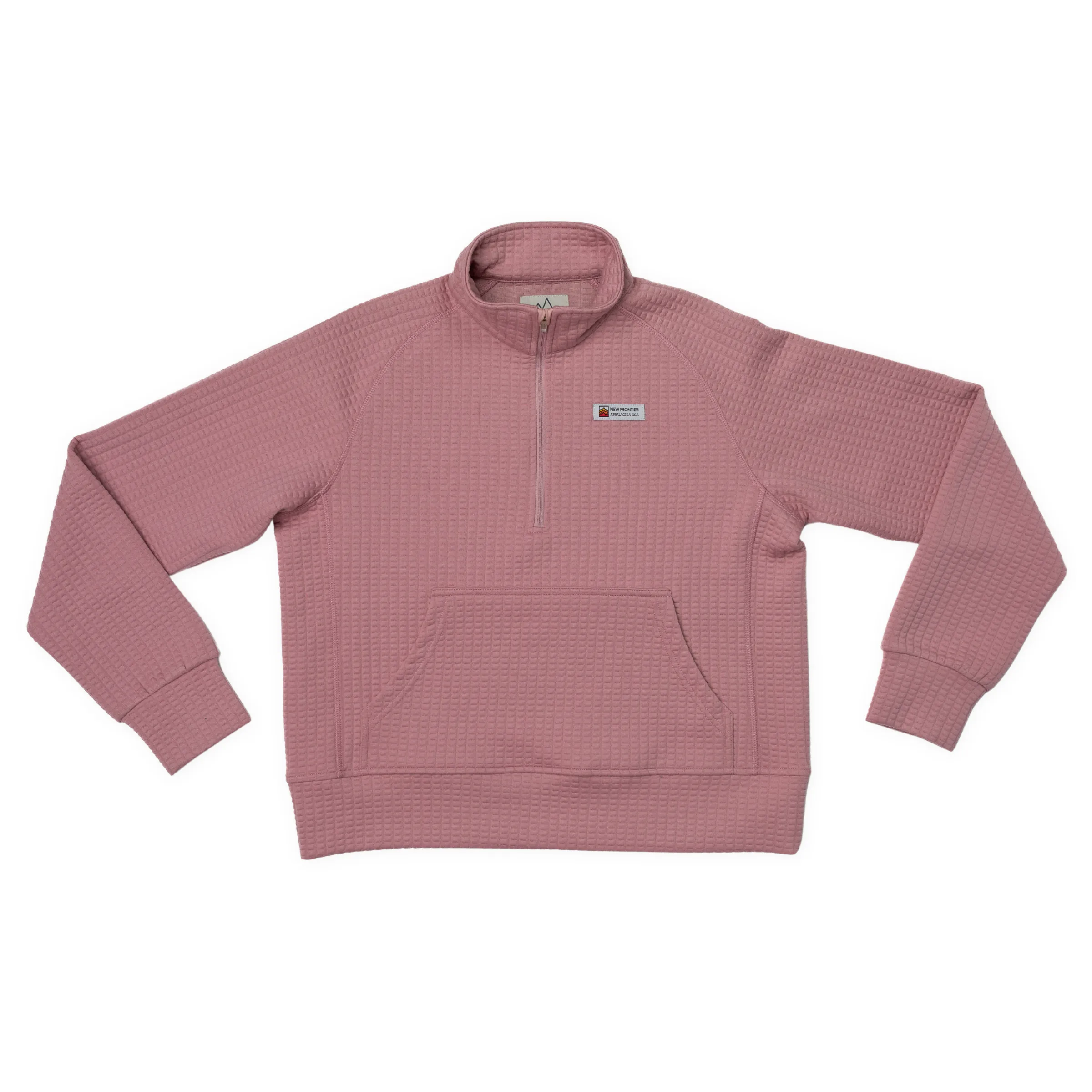 Women's Waffle 1/2 Zip (Carnation)