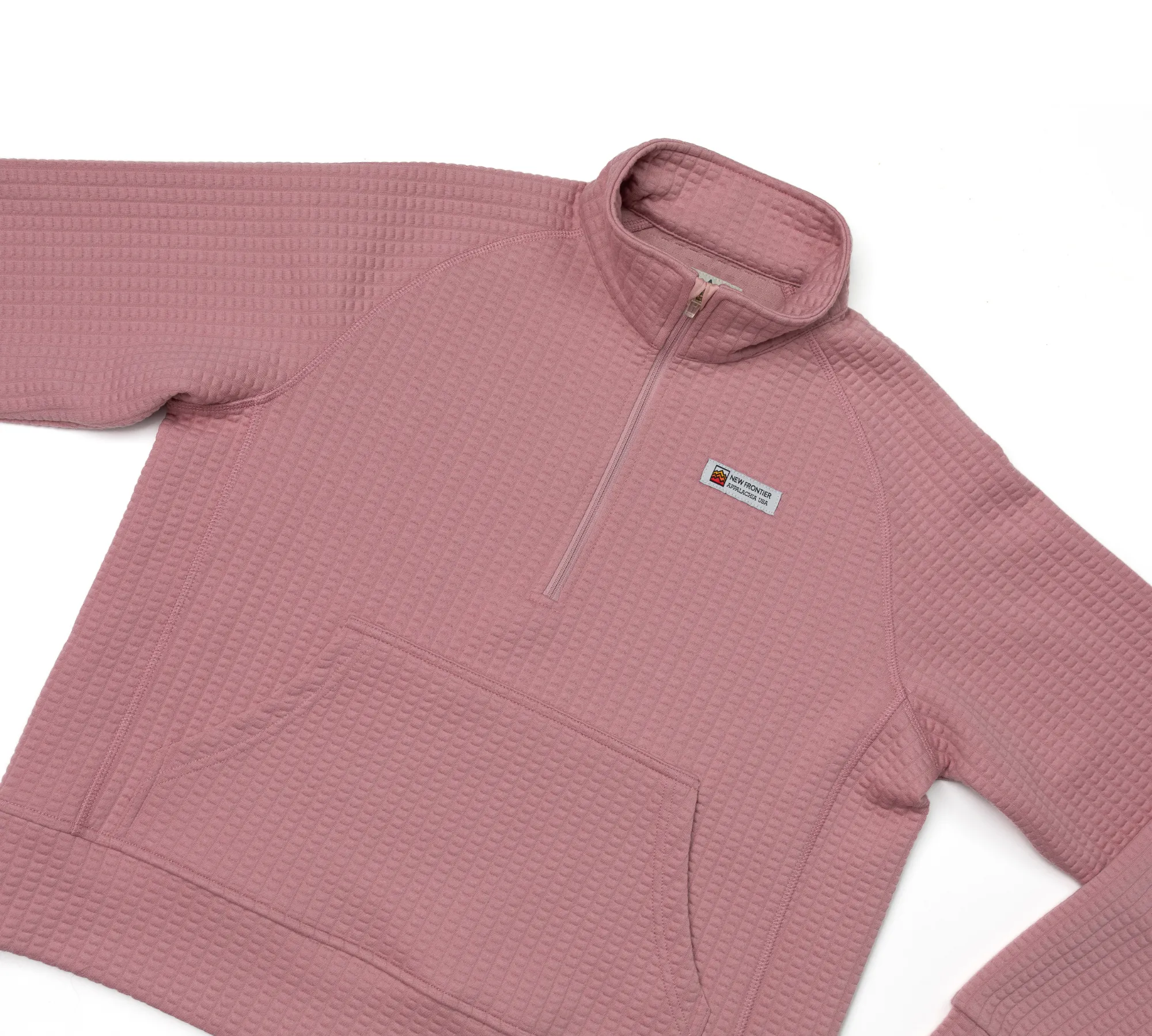 Women's Waffle 1/2 Zip (Carnation)