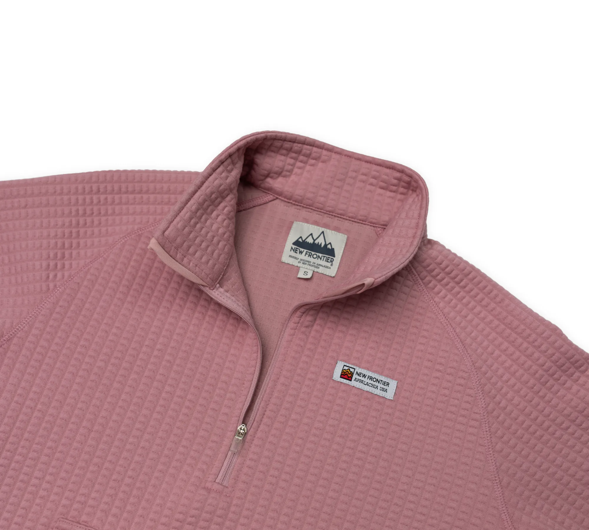 Women's Waffle 1/2 Zip (Carnation)