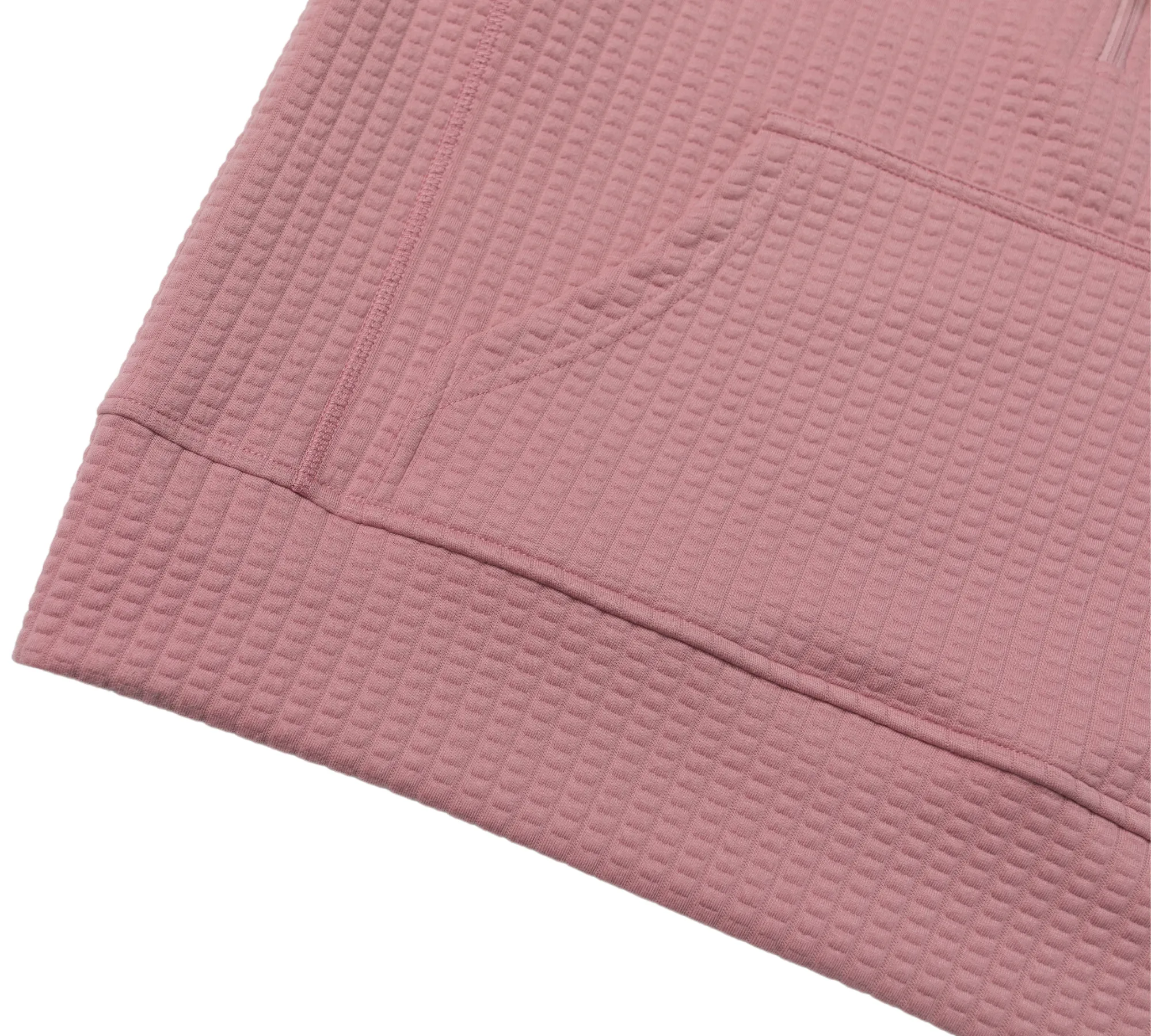 Women's Waffle 1/2 Zip (Carnation)