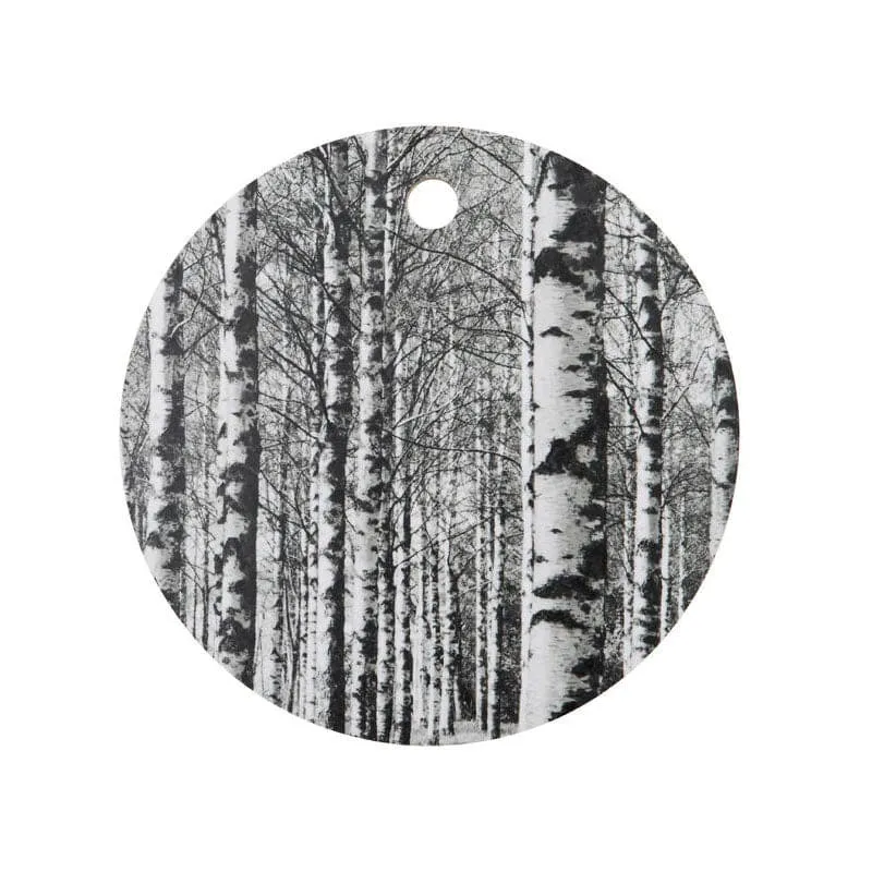 Wooden, round cutting board Koivumetsä