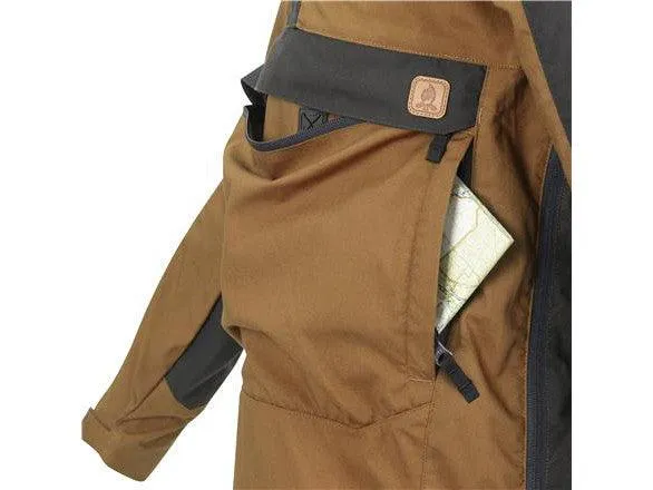 WOODSMAN Anorak Jacket - Black / Taiga Green