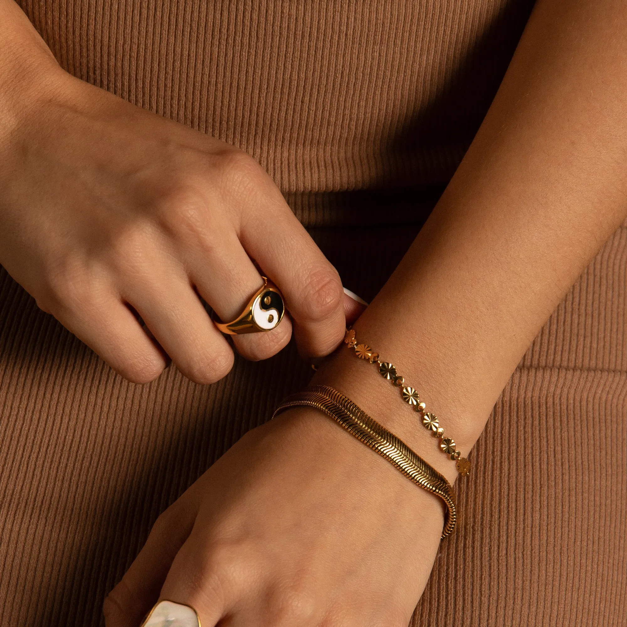 Yin Yang Signet Ring