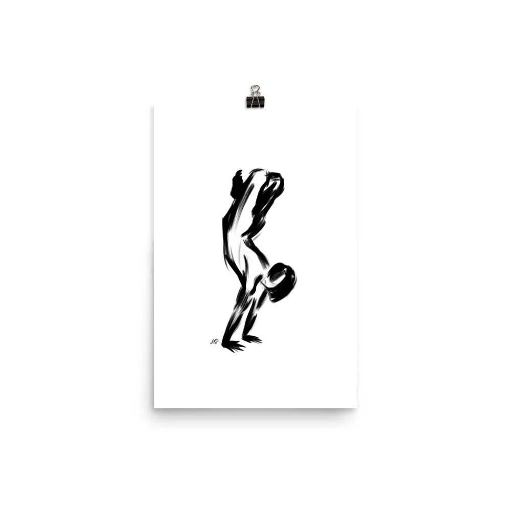 Yoga Handstand Lotus - Poster