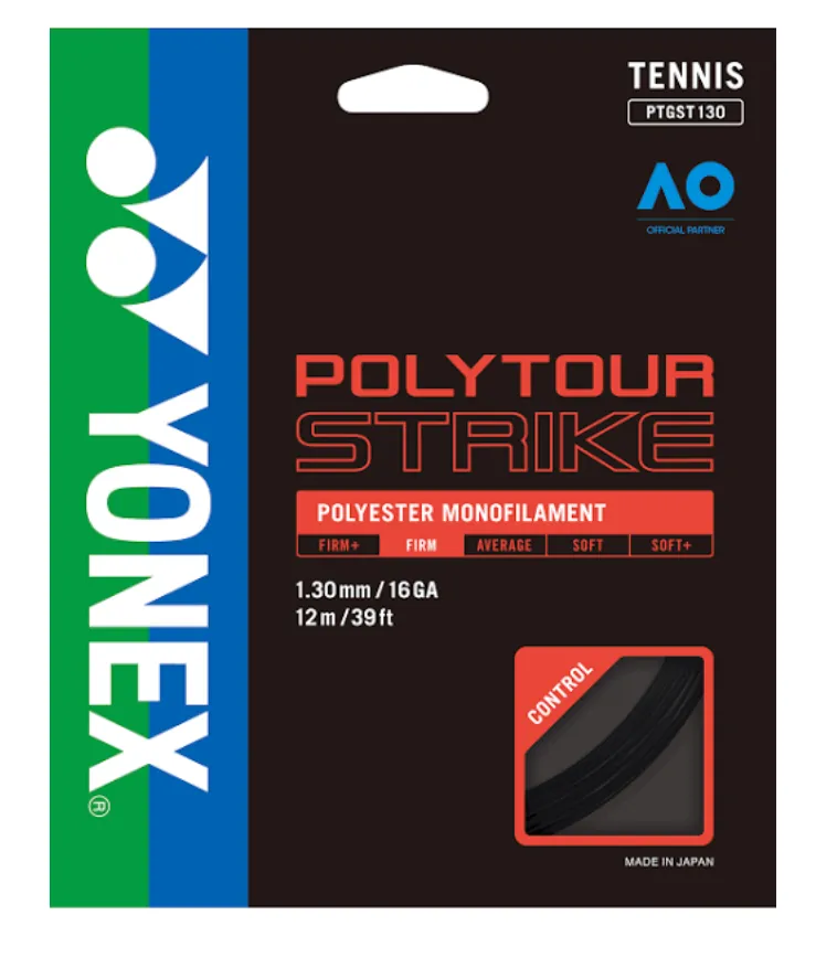 Yonex Polytour Strike 16 G / 1.30 mm - Black