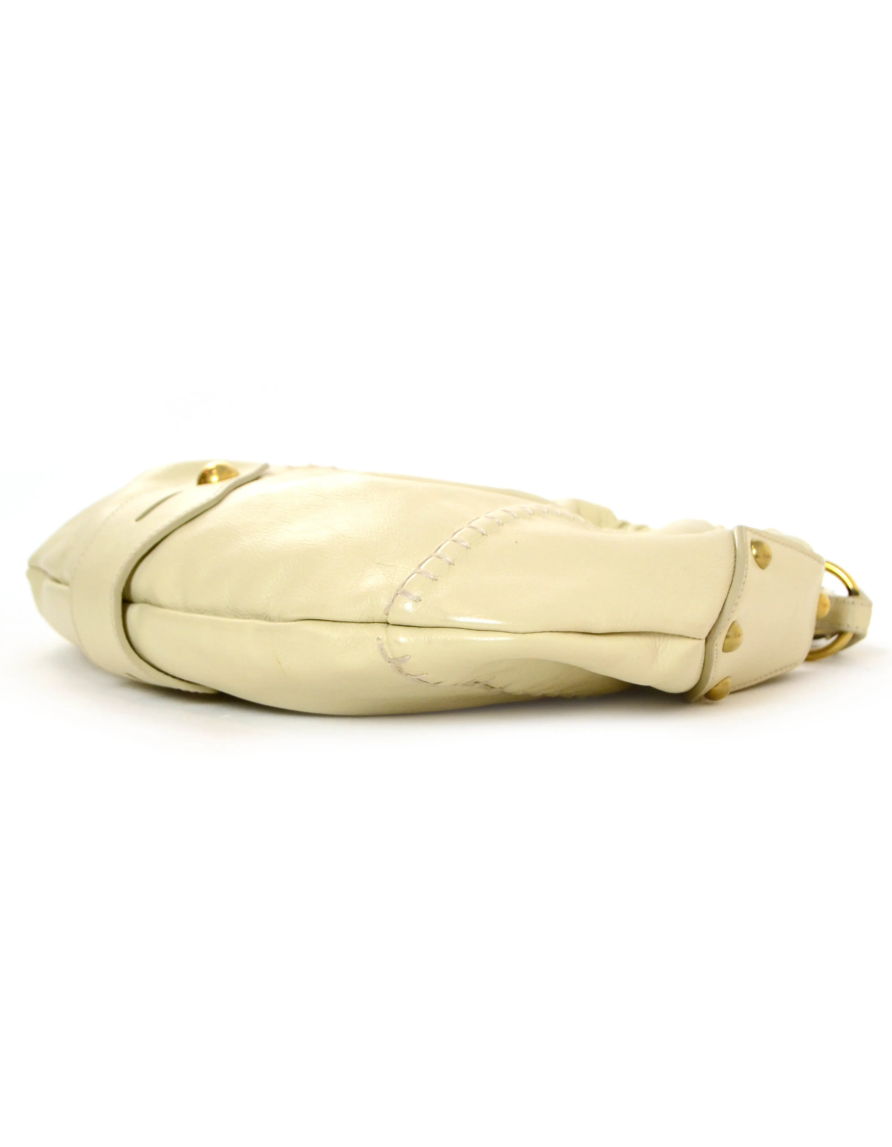 YSL Beige Leather Vincennes Mombasa Bag