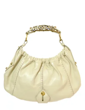 YSL Beige Leather Vincennes Mombasa Bag