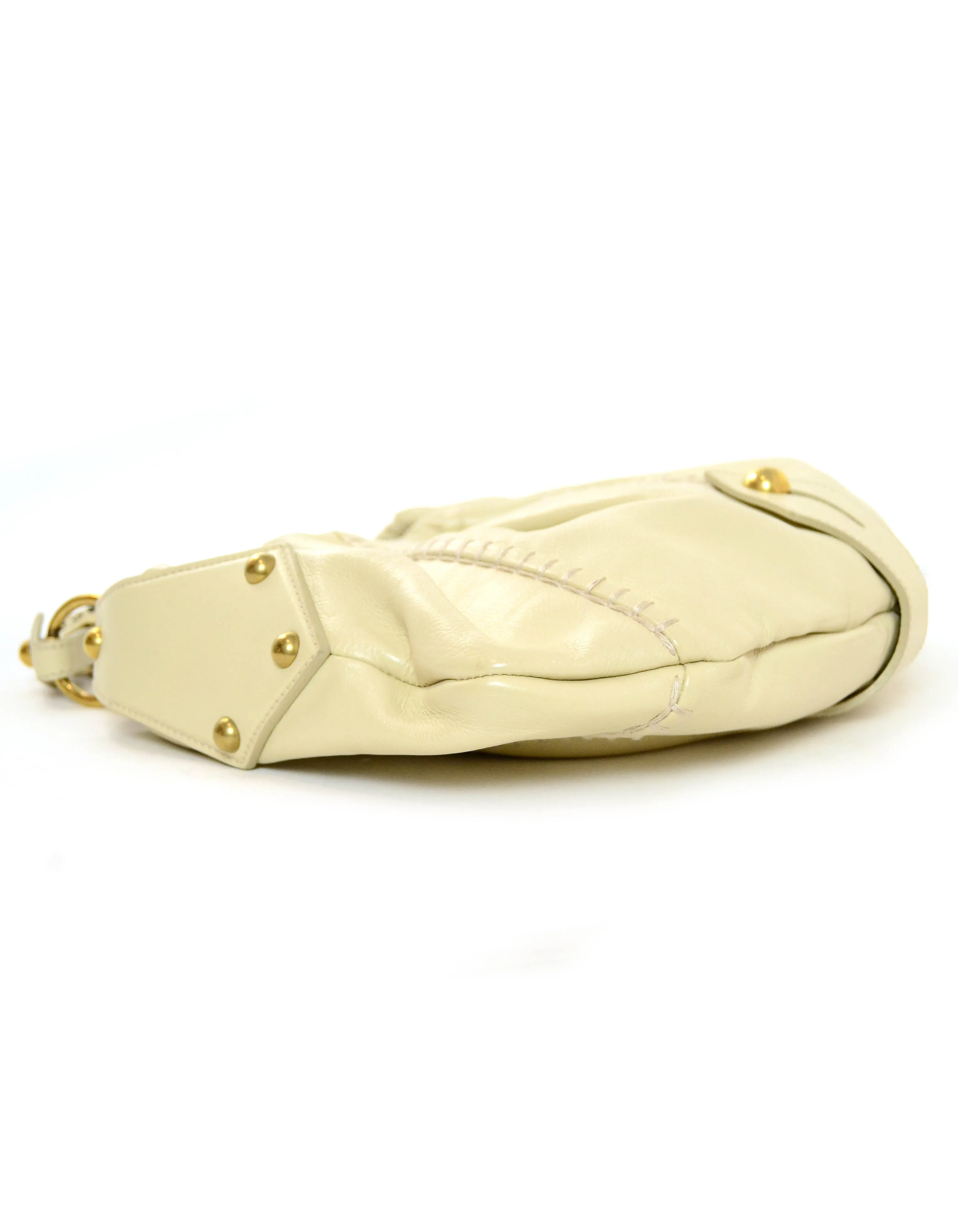 YSL Beige Leather Vincennes Mombasa Bag