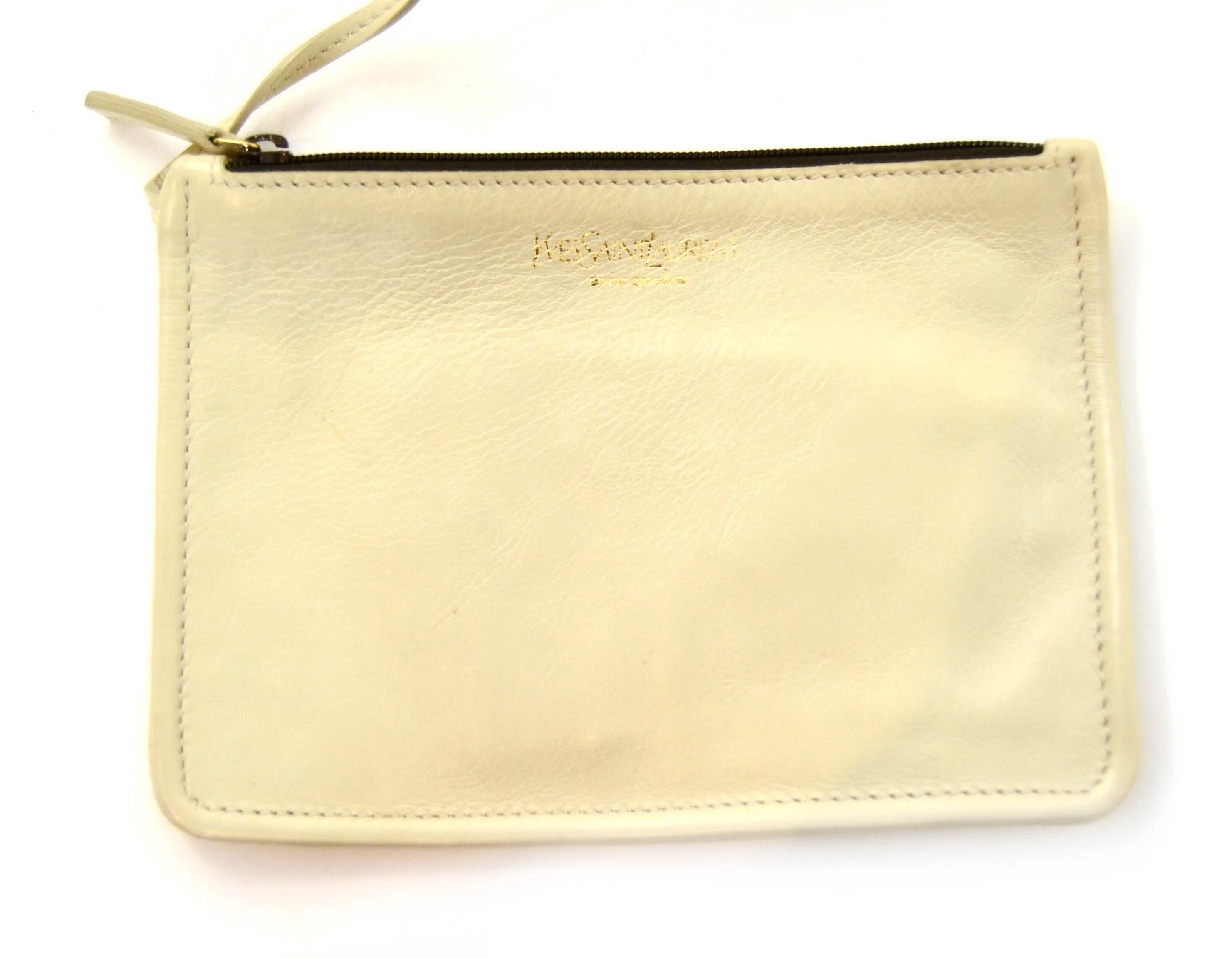 YSL Beige Leather Vincennes Mombasa Bag