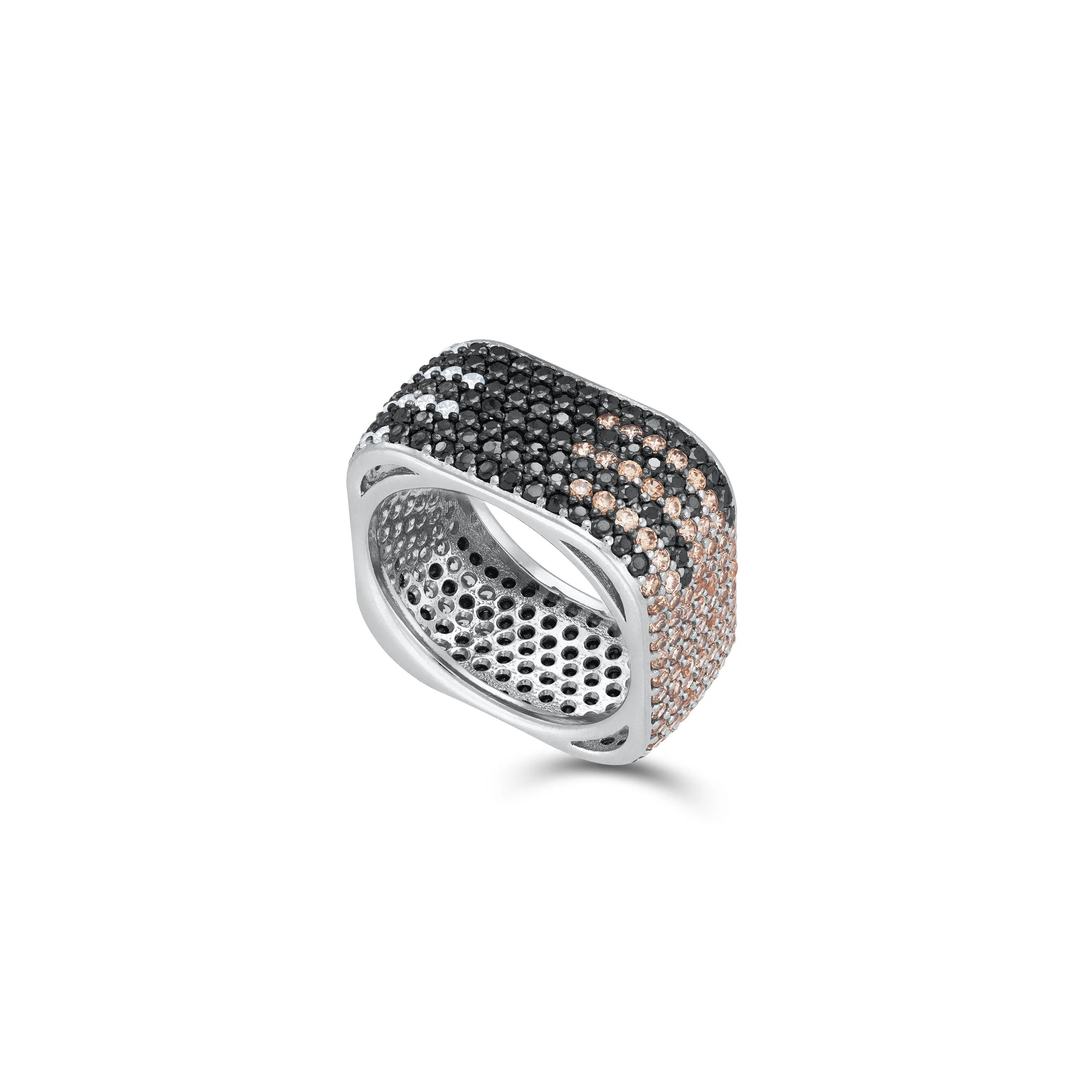 Zebra Cubic Zirconia Ring