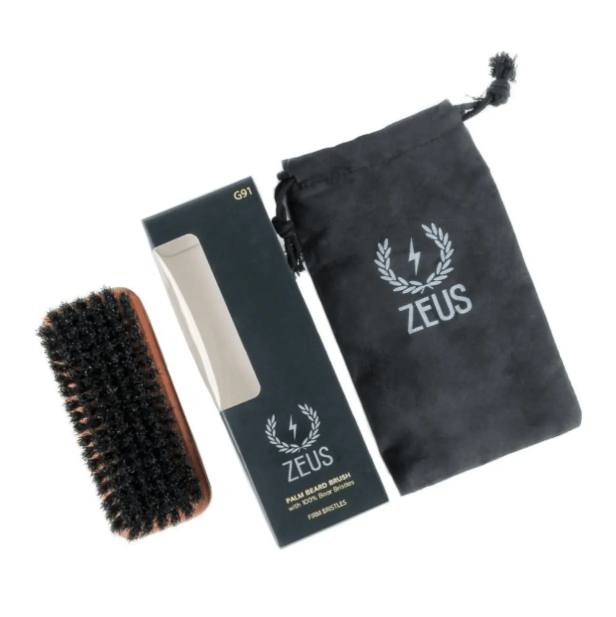 Zeus Beard Palm Beard Brush - Firm